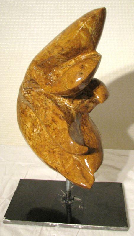 Flabel sculpture steatite