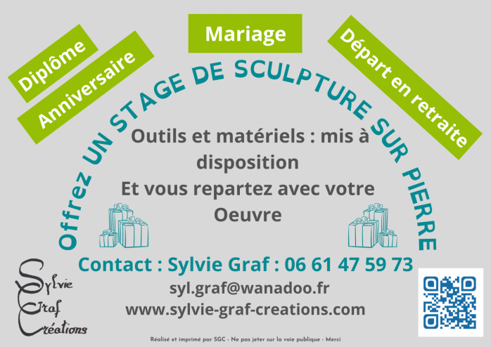 Stage de sculpture sur pierre 29 7 21 cm