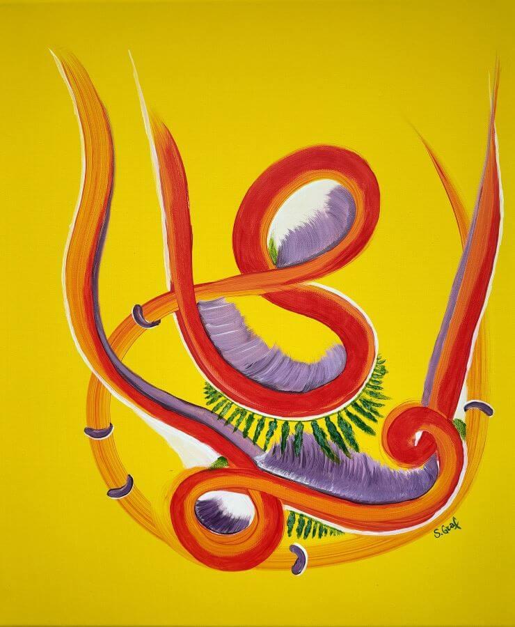Sylvie graf creations peinture au gre de la danse