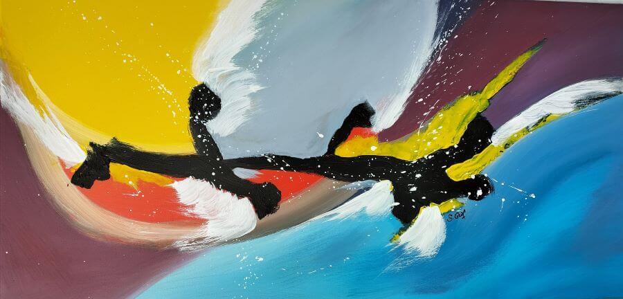 Sylvie graf creations peinture dynamique 40