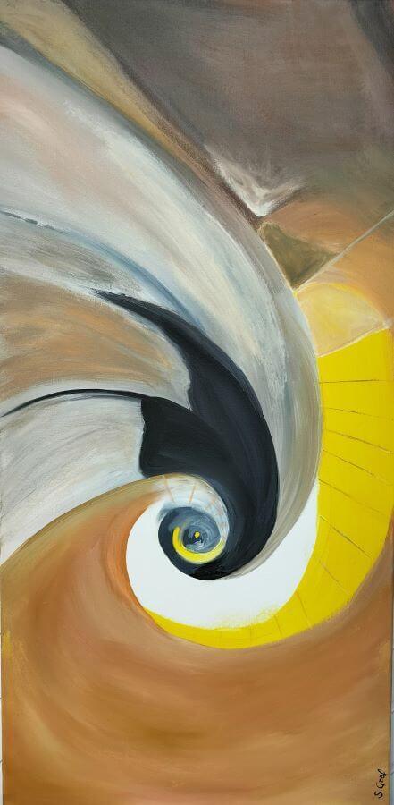 Sylvie graf creations peinture l oeil d haro 40 marine